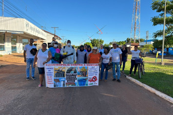 caminhada de Conscientização e Combate ao mosquito Aedes Aegypti