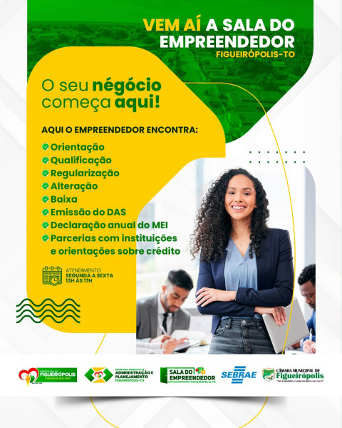 Prefeitura de Figueirópolis e SEBRAE Anunciam Parceria Transformadora: Sala do Empreendedor