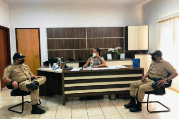 Reunião com Comando do Destacamento da Polícia Militar de Figueirópolis-TO, para combate do COVID 19-