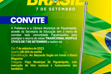 Convite Especial: Venha Celebrar o 7 de Setembro em Figueirópolis!