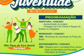 Dia Internacional da Juventude- Figueirópolis-TO. 10 à 12 de Agosto de 2021.