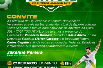 ABERTURA OFICIAL COPA SUL DE FUTEBOL AMADOR 2022 - TAÇA TOCANTINS