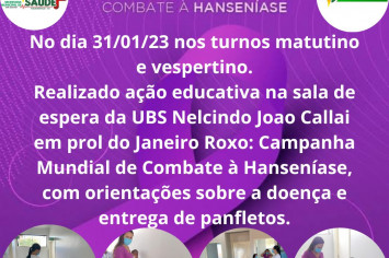 Janeiro Roxo, mês de conscientização e combate a Hanseníase