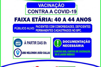 COMUNICADO VACINÔMETRO COVID 19 - DIA 27/05/2021