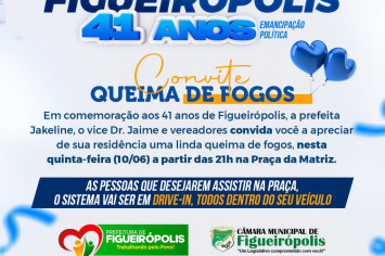 41º Aniversário de Emancipação Política de Figueirópolis-TO-10 de Junho de 2021.