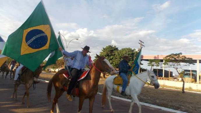 Ano 2013-Cavalgada realizada pelo Sindicato Rural de Figueirópolis-TO.