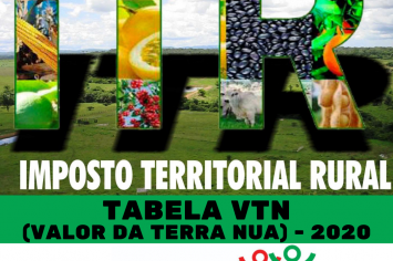 Tabela de Imposto Territorial Rural - ITR/VTN- 2020-Prefeitura de Figueirópolis-TO.