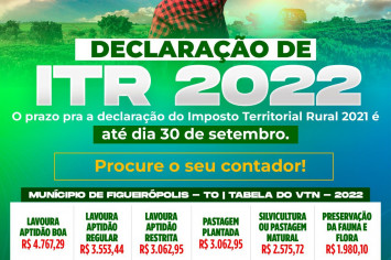 DECLARAÇÃO DE ITR 2022